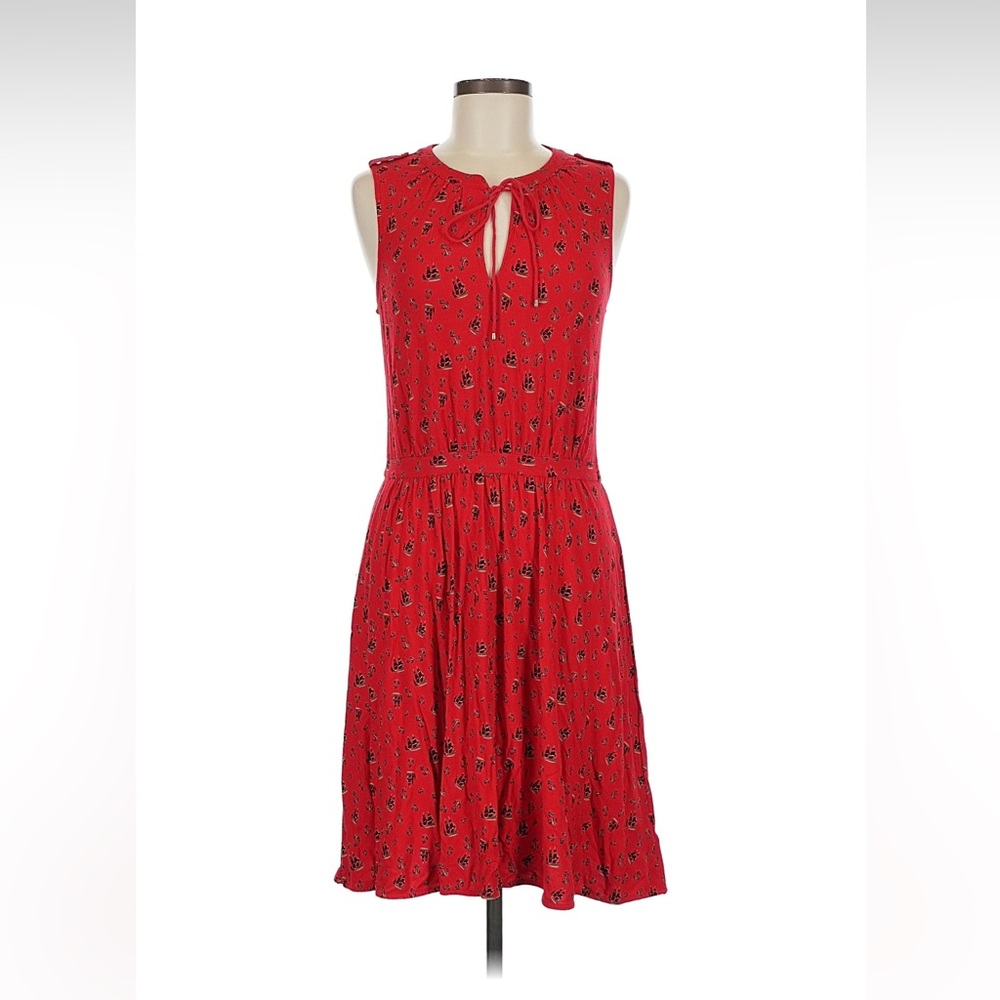 Leifnotes anchor and ship‎ novelty print dress, med